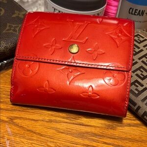 Louis Vuitton Monogram Vernis Elise Red